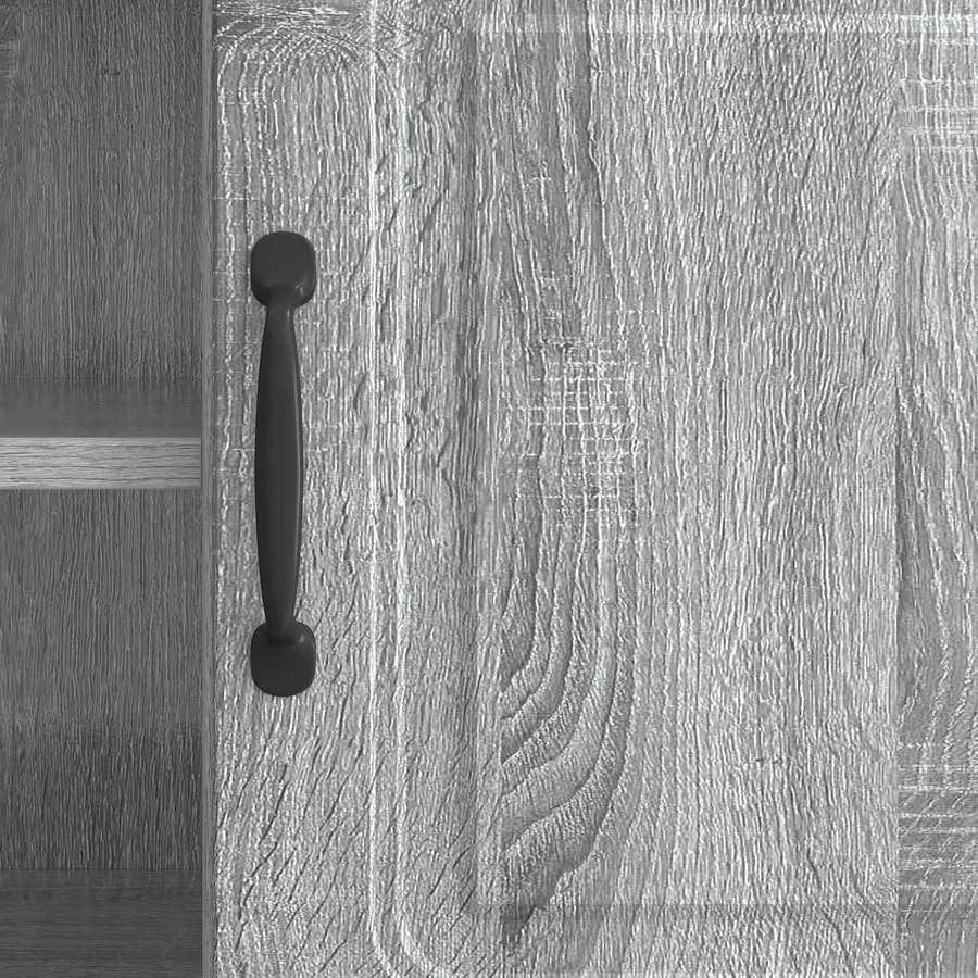 Meuble TV Sonoma gris 102 x 34,5 x 47 cm Bois d'ingénierie - 8