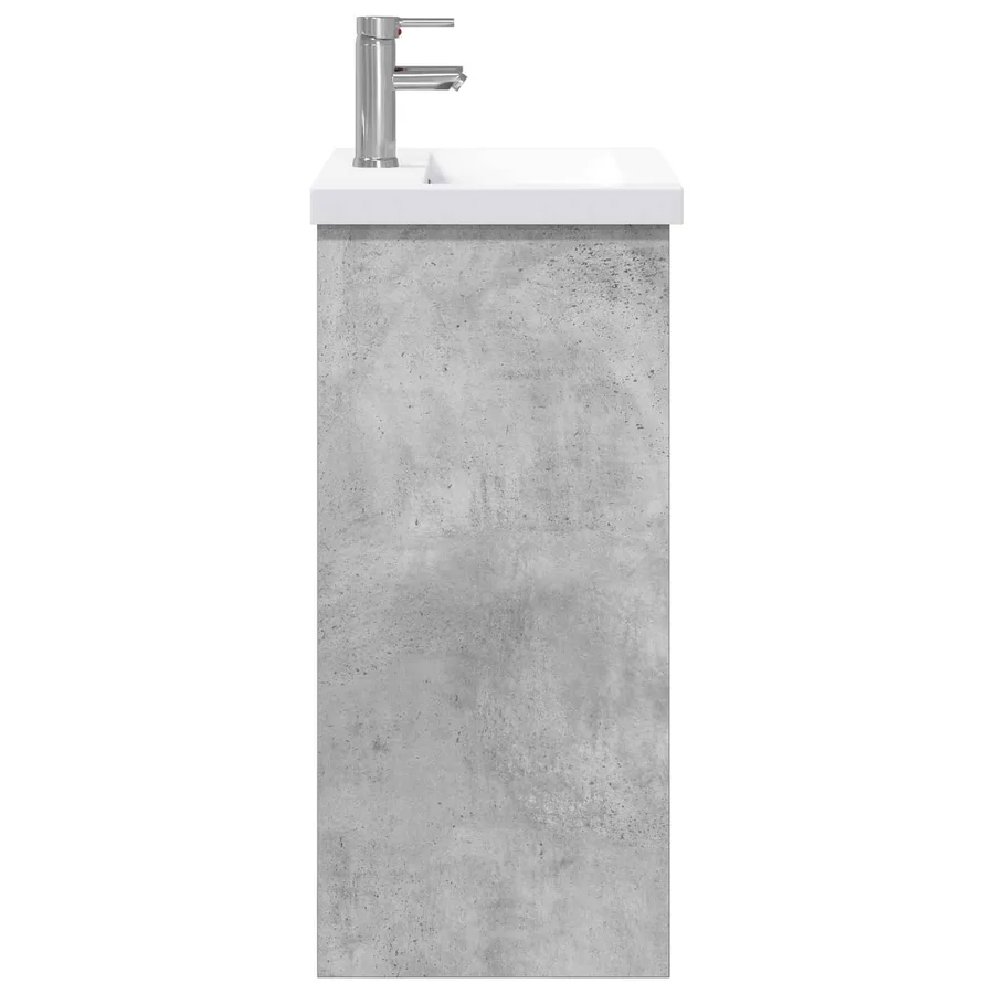 Ensemble de mobilier de salle de bain Gris béton - 6
