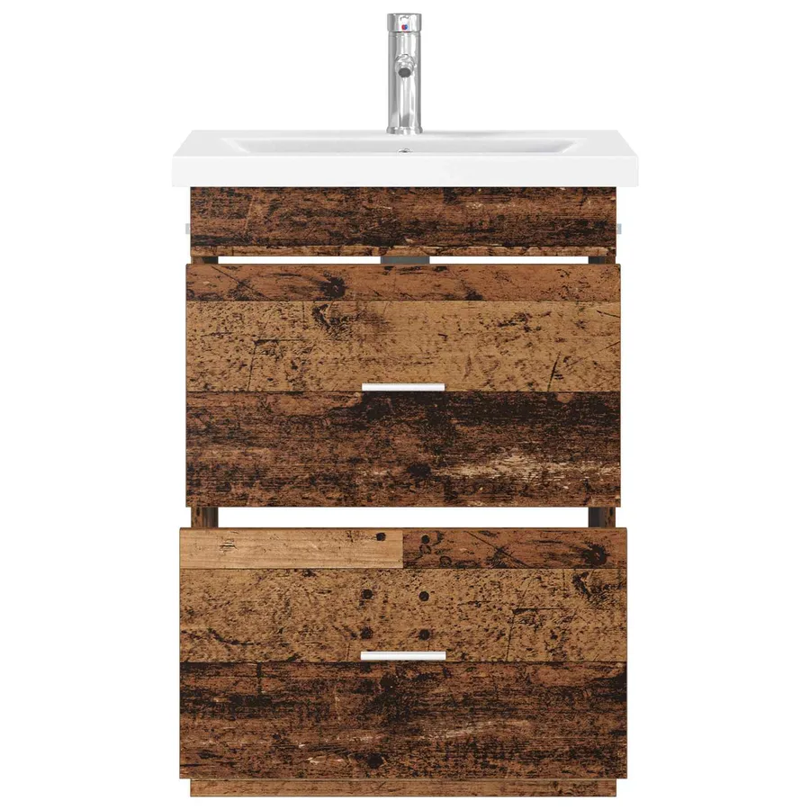 Ensemble de mobilier de salle de bain Bois ancien - 3