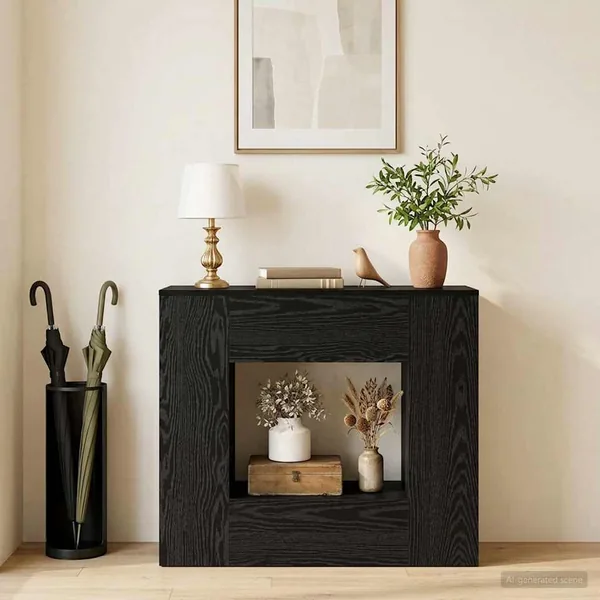 Table console 82 x 29 x 74 cm Noir