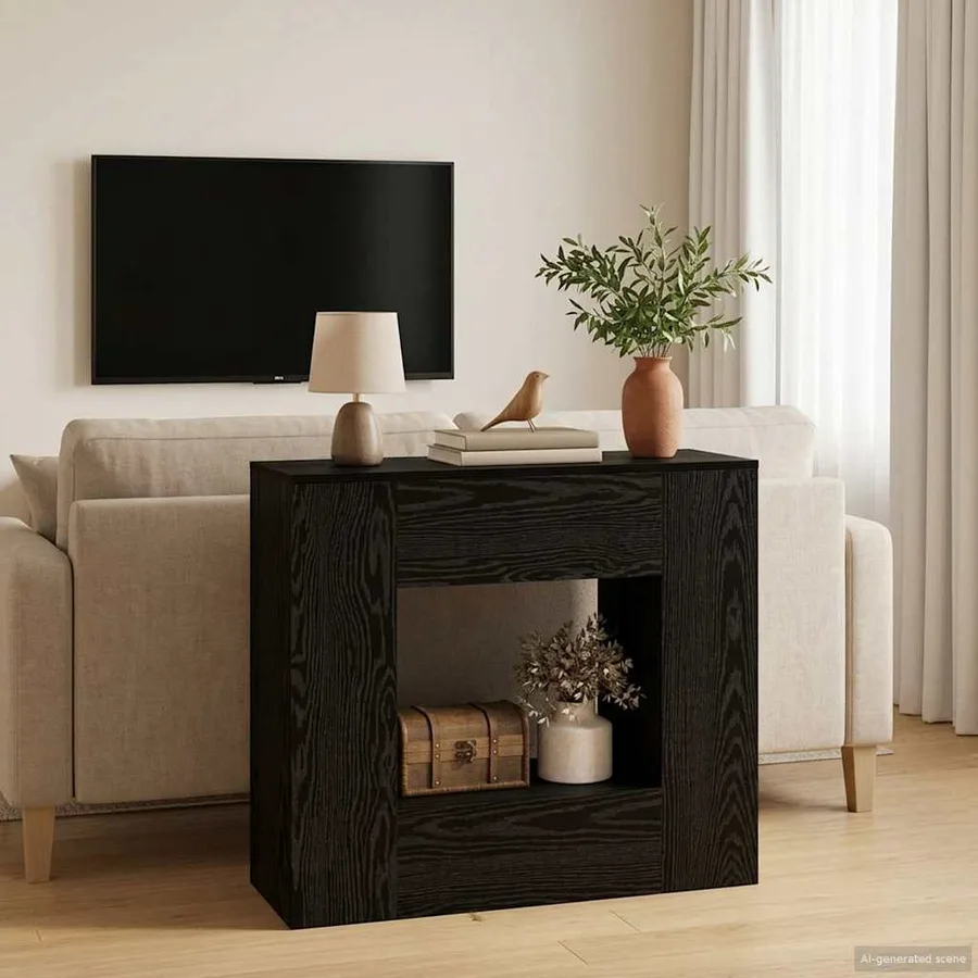 Table console 82 x 29 x 74 cm Noir - 4