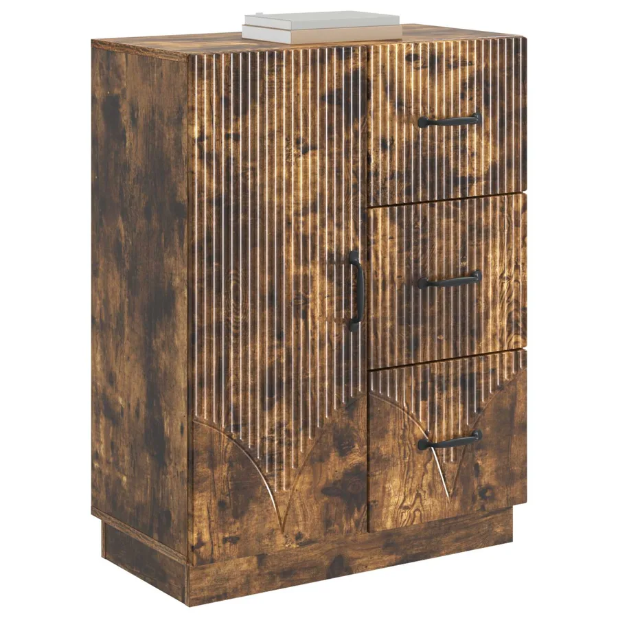 Buffet Chêne fumé 66 x 34,5 x 87 cm Bois d'ingénierie - 3