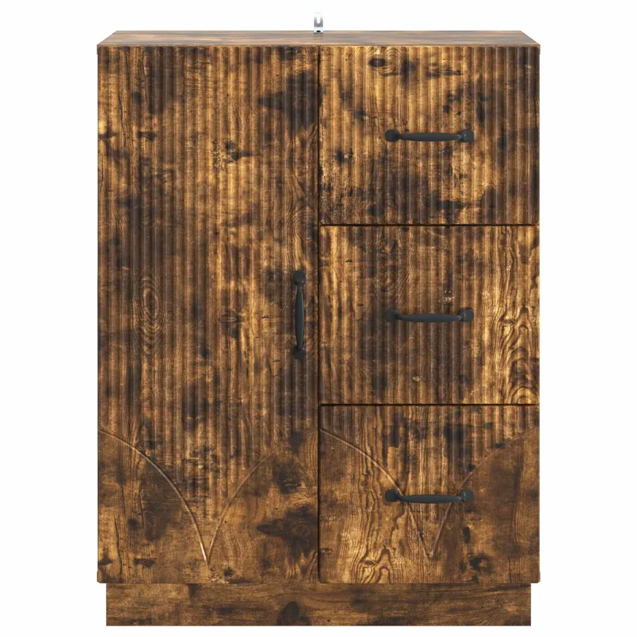 Buffet Chêne fumé 66 x 34,5 x 87 cm Bois d'ingénierie - 6