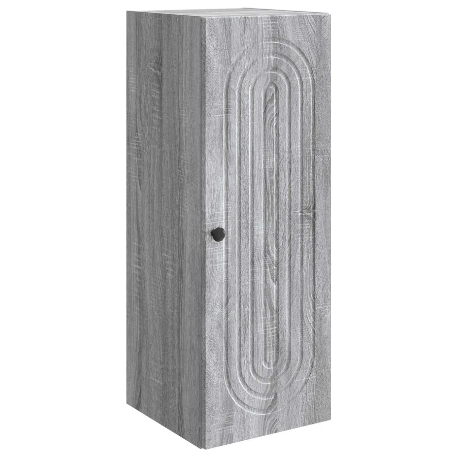 Armoire Murale Sonoma gris 33 x 34,5 x 90 cm Bois d'ingénierie - 2