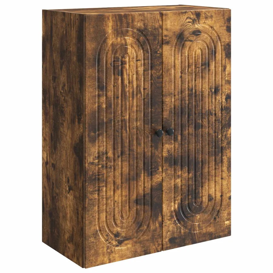 Armoire Murale Chêne fumé 66 x 34,5 x 90 cm Bois d'ingénierie - 2