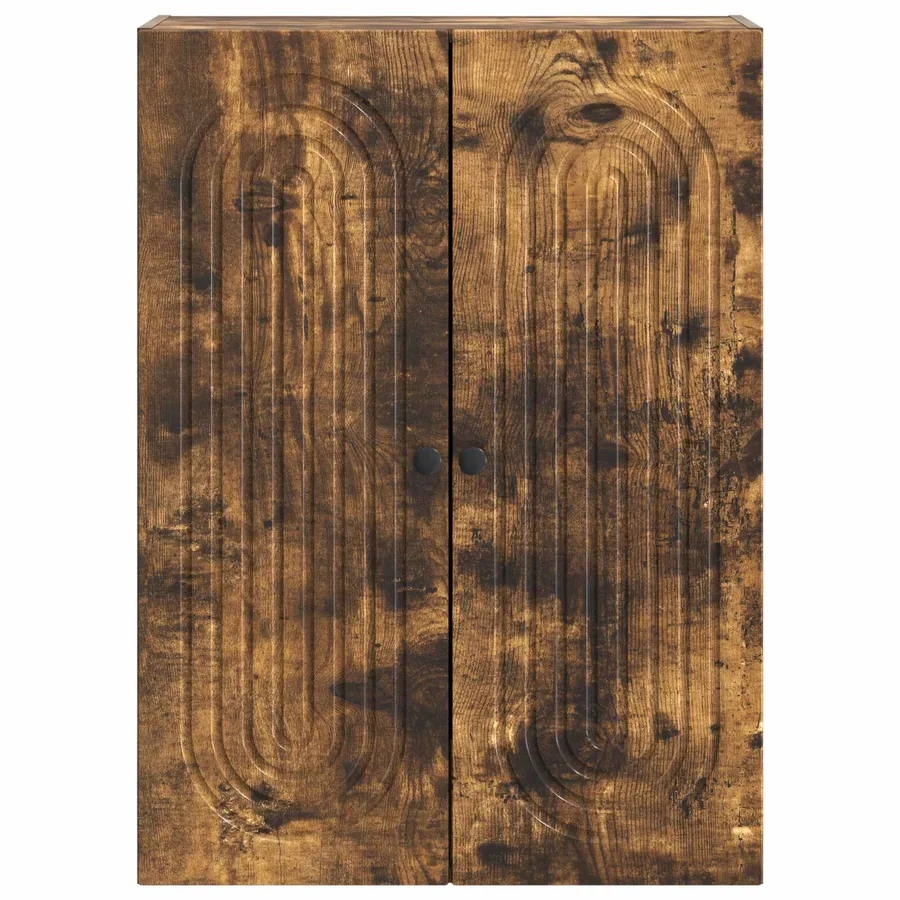 Armoire Murale Chêne fumé 66 x 34,5 x 90 cm Bois d'ingénierie - 4