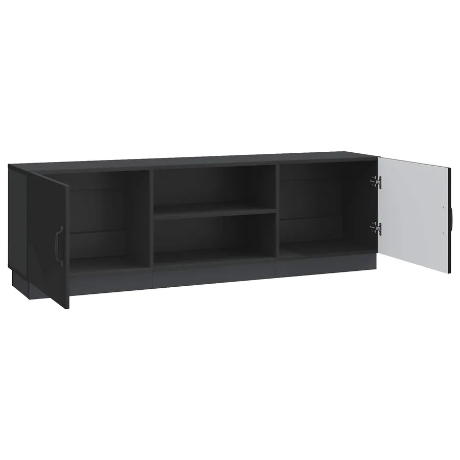Meuble TV Noir 150 x 31 x 47 cm Bois d'ingénierie - 5