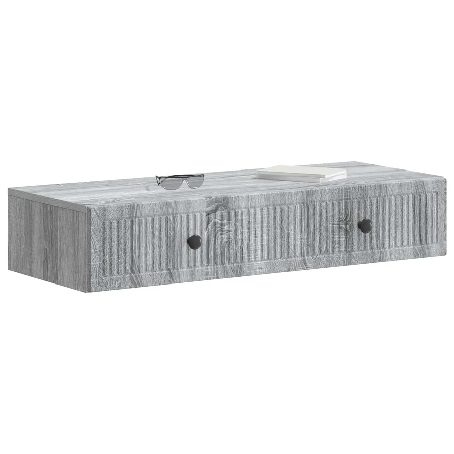 Table d'appoint murale Sonoma gris 87,5 x 34,5 x 17 cm - 3