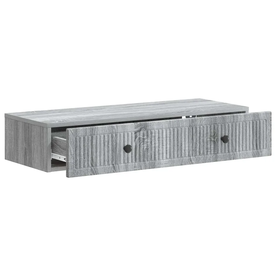 Table d'appoint murale Sonoma gris 87,5 x 34,5 x 17 cm - 4