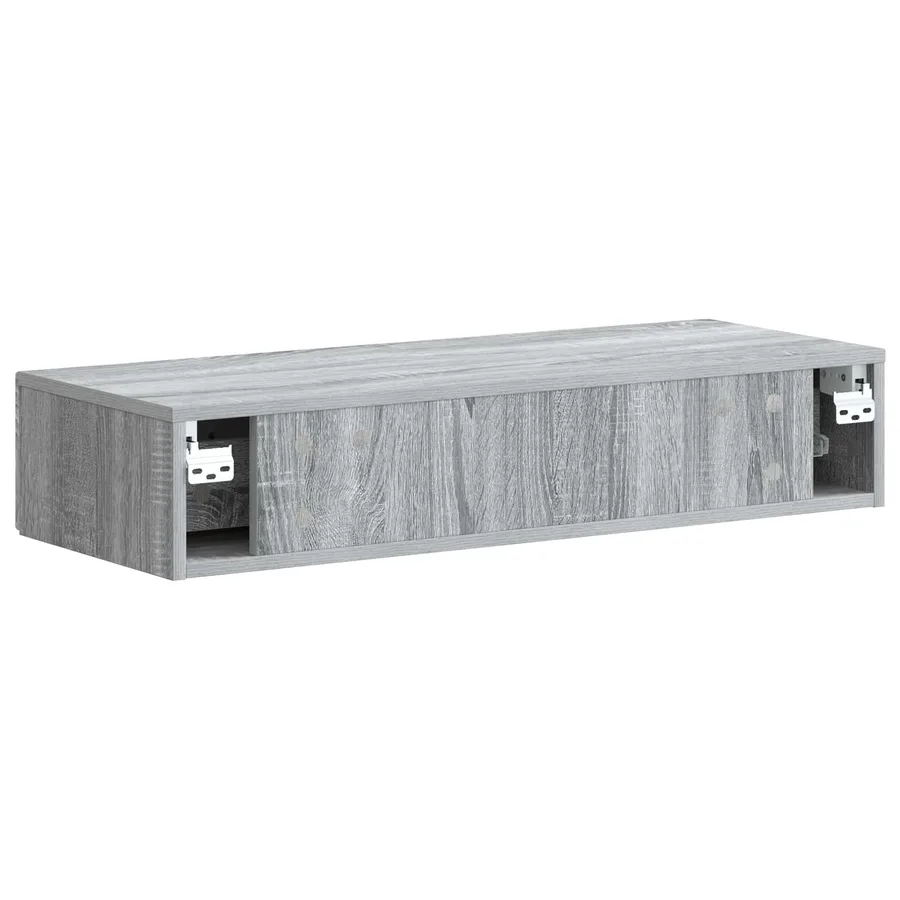 Table d'appoint murale Sonoma gris 87,5 x 34,5 x 17 cm - 7