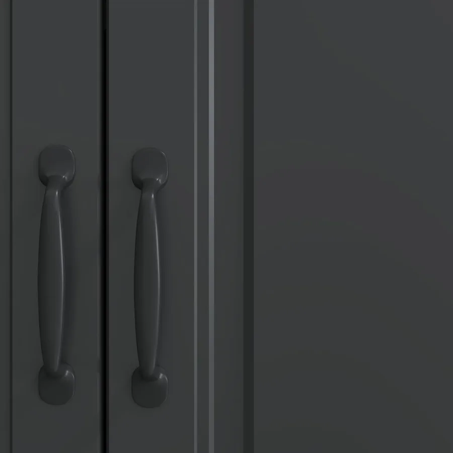Buffet Noir 66 x 34,5 x 87 cm Bois d'ingénierie - 10