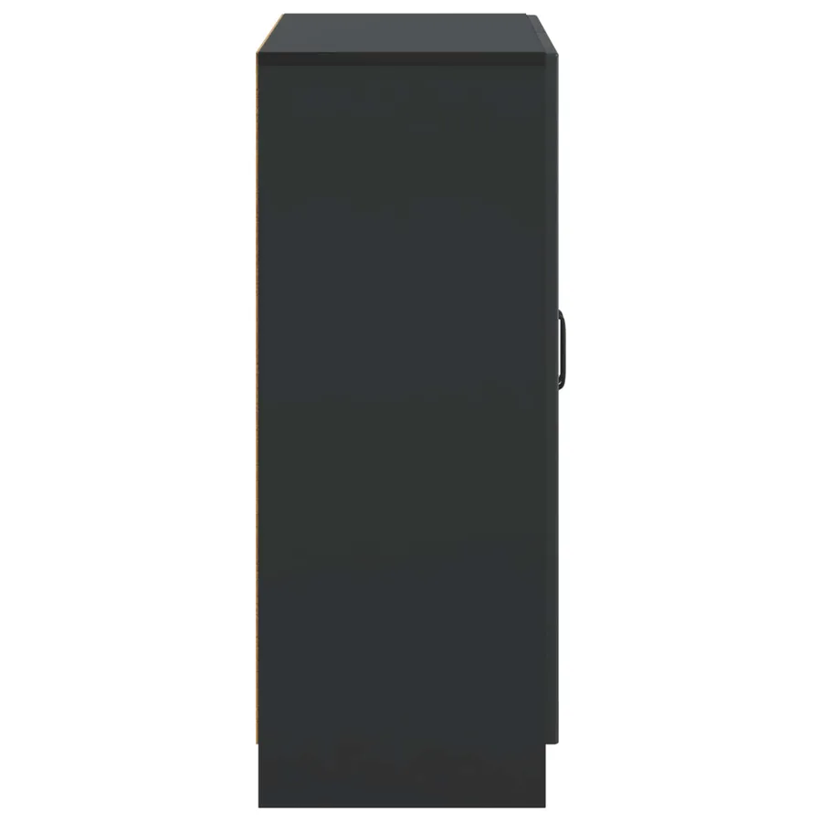 Buffet Noir 66 x 34,5 x 87 cm Bois d'ingénierie - 7