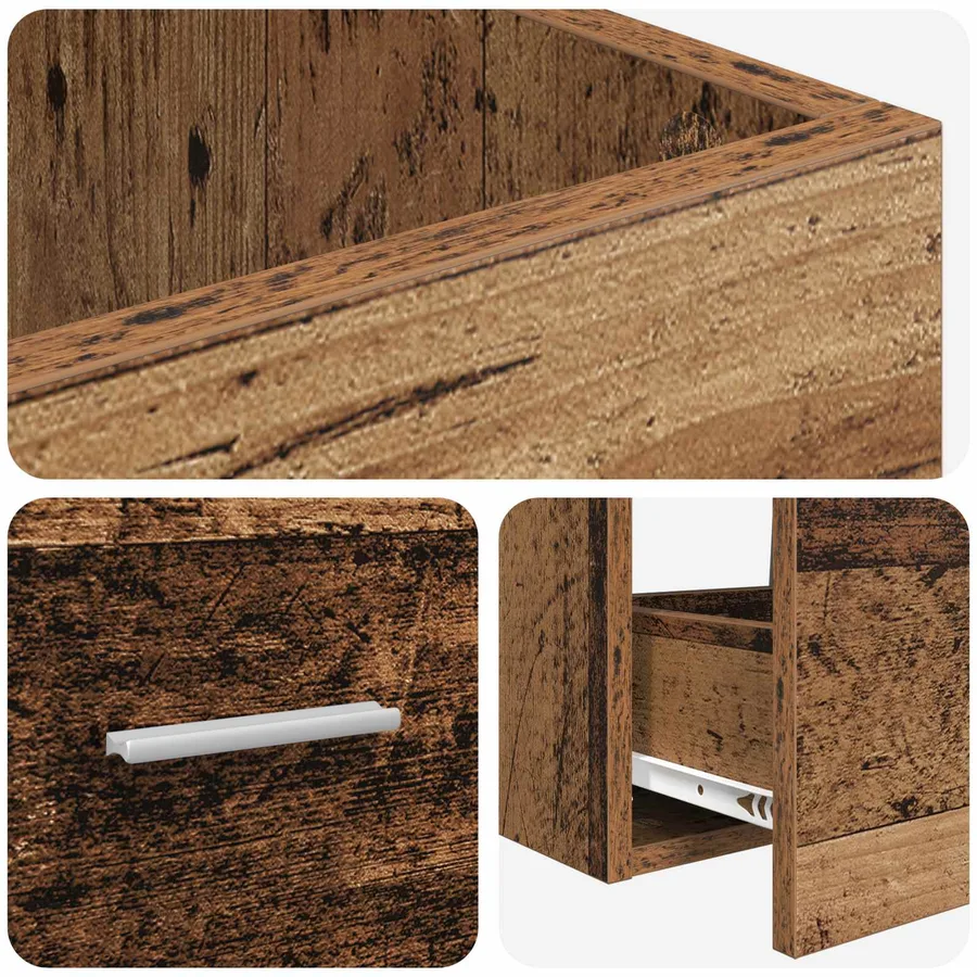 Meuble de salle de bain avec évier Bois ancien - 7