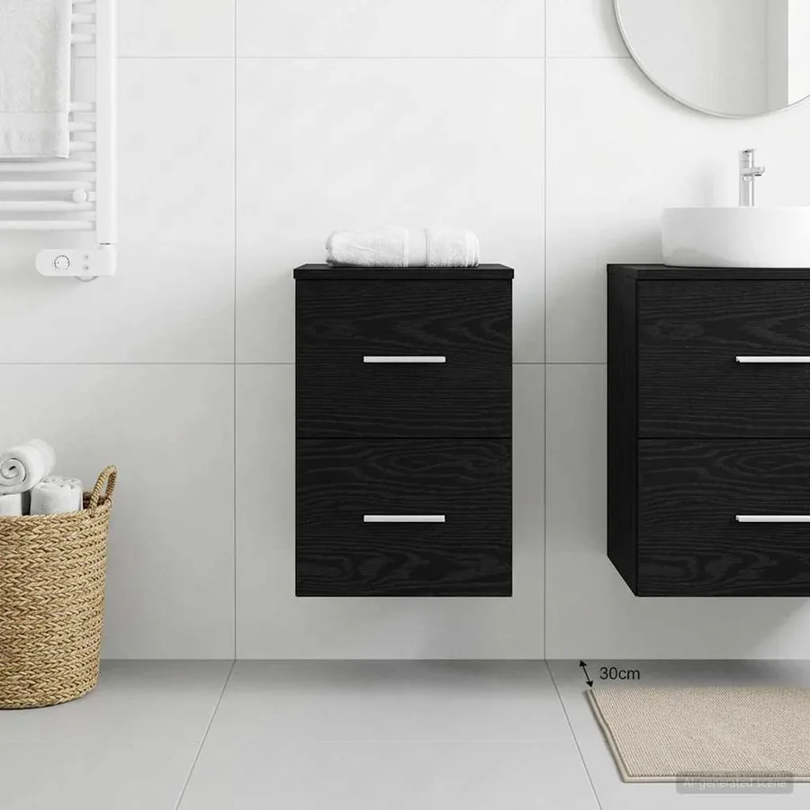 Meuble de Salle de Bain In-between Chêne noir 30 x 44,5 x 50 cm - 3