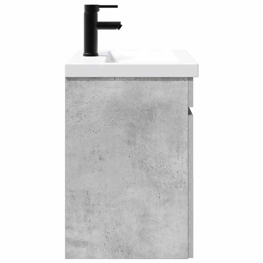 Meuble de salle de bain avec robinet Gris béton - 6