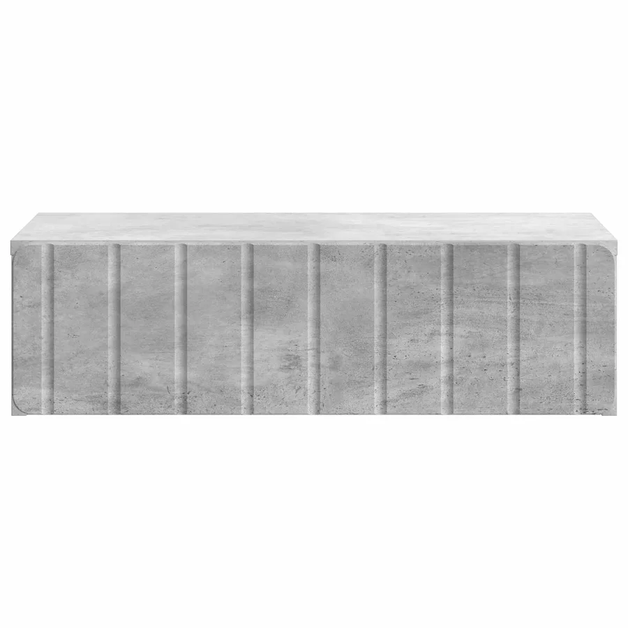 Table d'appoint murale Gris béton 59 x 34,5 x 17 cm - 5