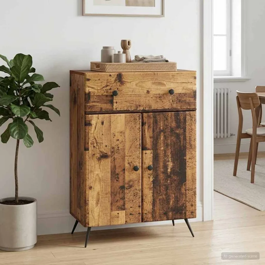 Buffet Bois ancien 66 x 34,5 x 90 cm Bois d'ingénierie