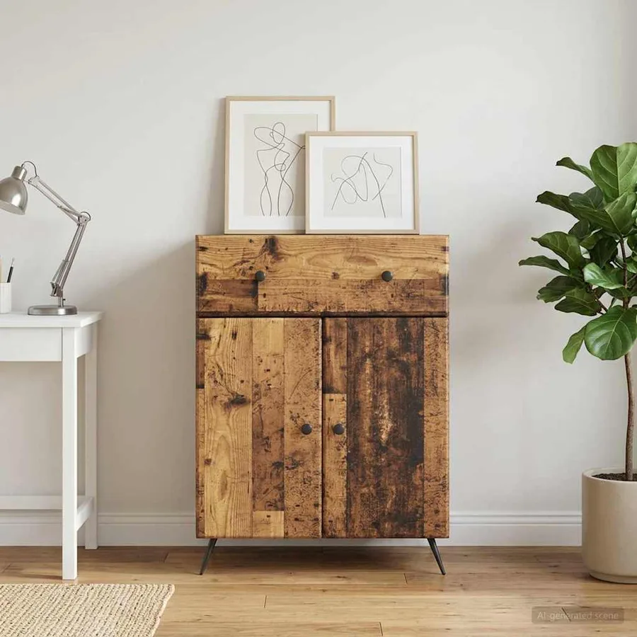 Buffet Bois ancien 66 x 34,5 x 90 cm Bois d'ingénierie - 4