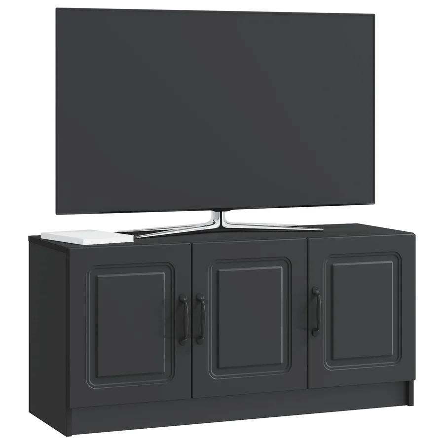 Meuble TV Noir 99 x 34,5 x 47 cm Bois d'ingénierie - 3