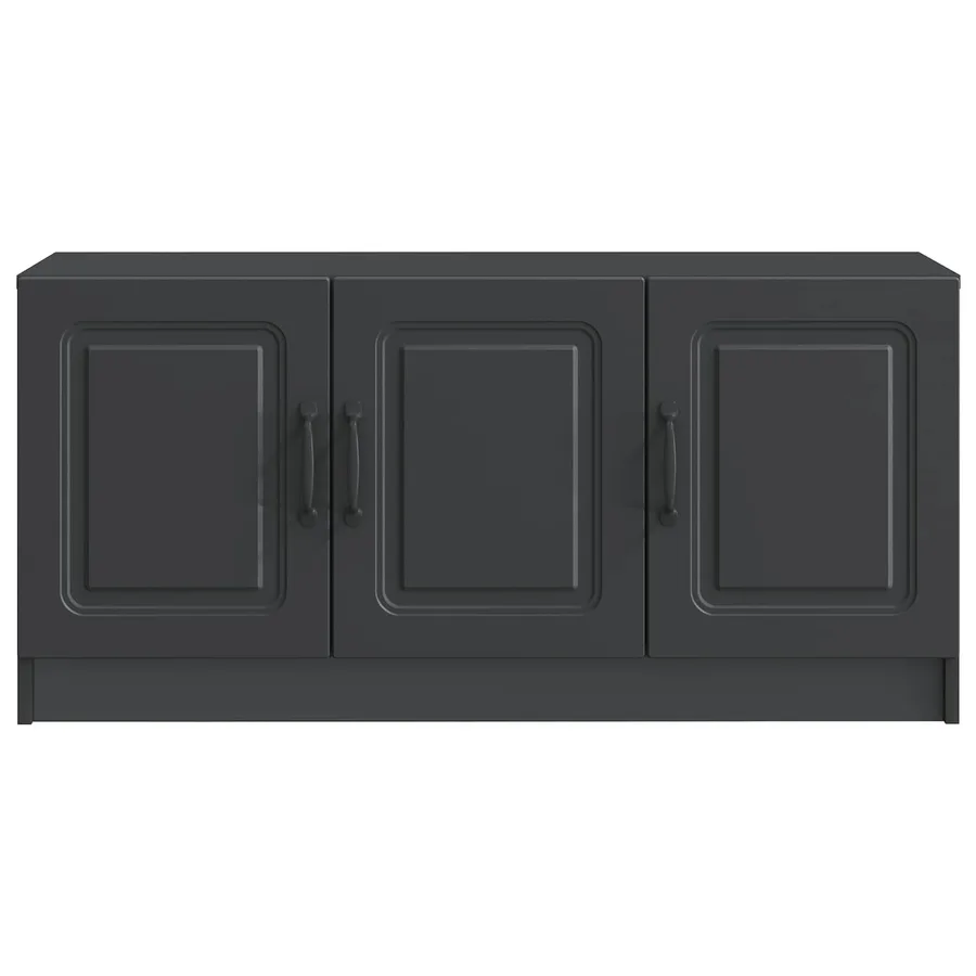 Meuble TV Noir 99 x 34,5 x 47 cm Bois d'ingénierie - 6
