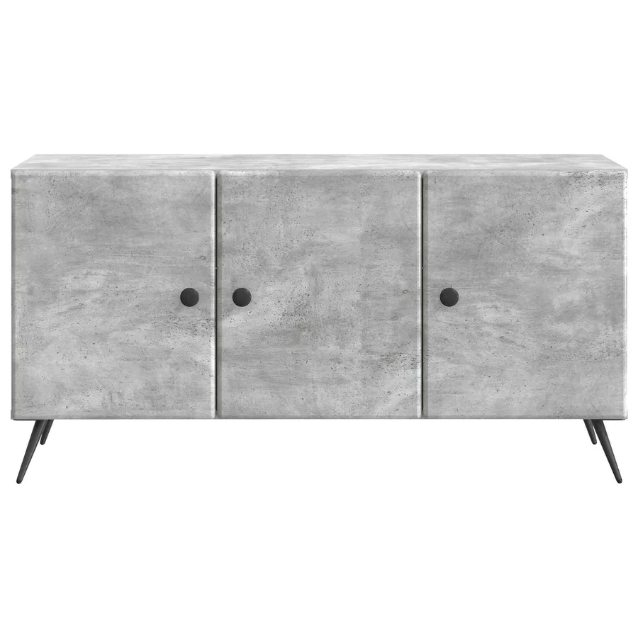 Meuble TV Gris béton 99 x 34,5 x 50 cm Bois d'ingénierie - 6