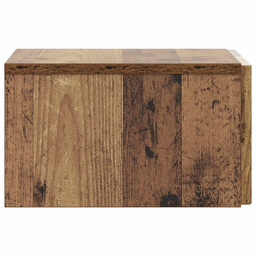 Cabinet de chevet mural Bois ancien 33 x 34,5 x 20 cm - 6