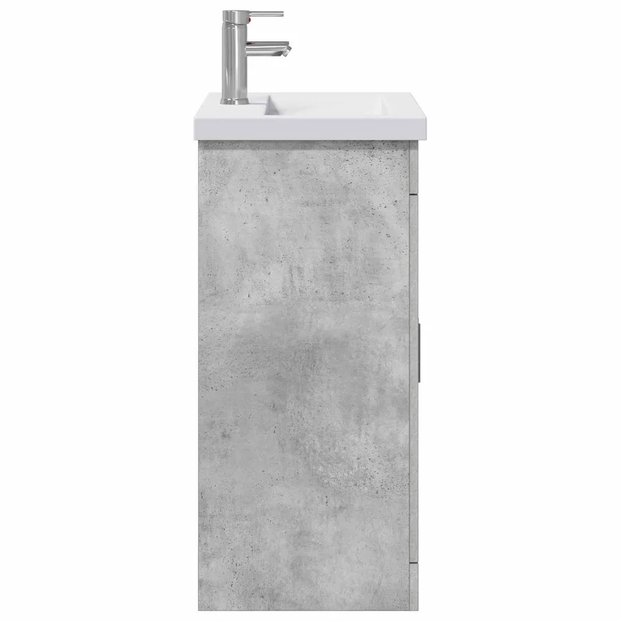 Ensemble de mobilier de salle de bain Gris béton - 6