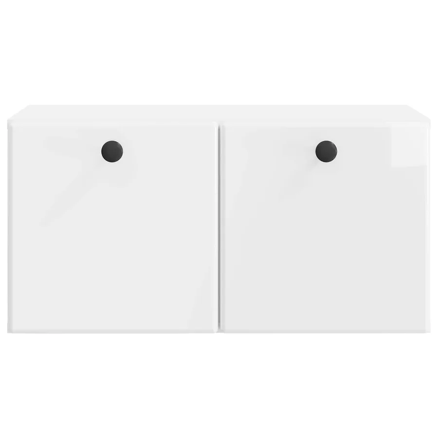 Meuble TV mural 59,5 x 31 x 30 cm Blanc brillant - 6