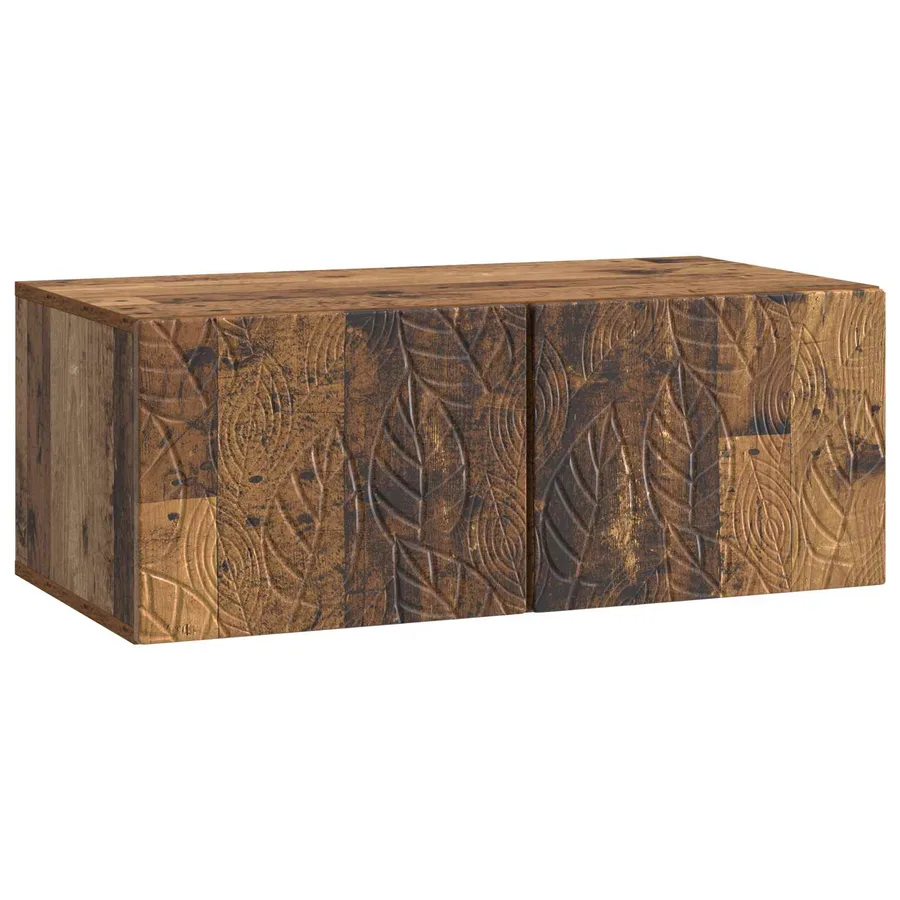 Meuble TV mural 59,5 x 31 cm Bois ancien Bois d'ingénierie - 2