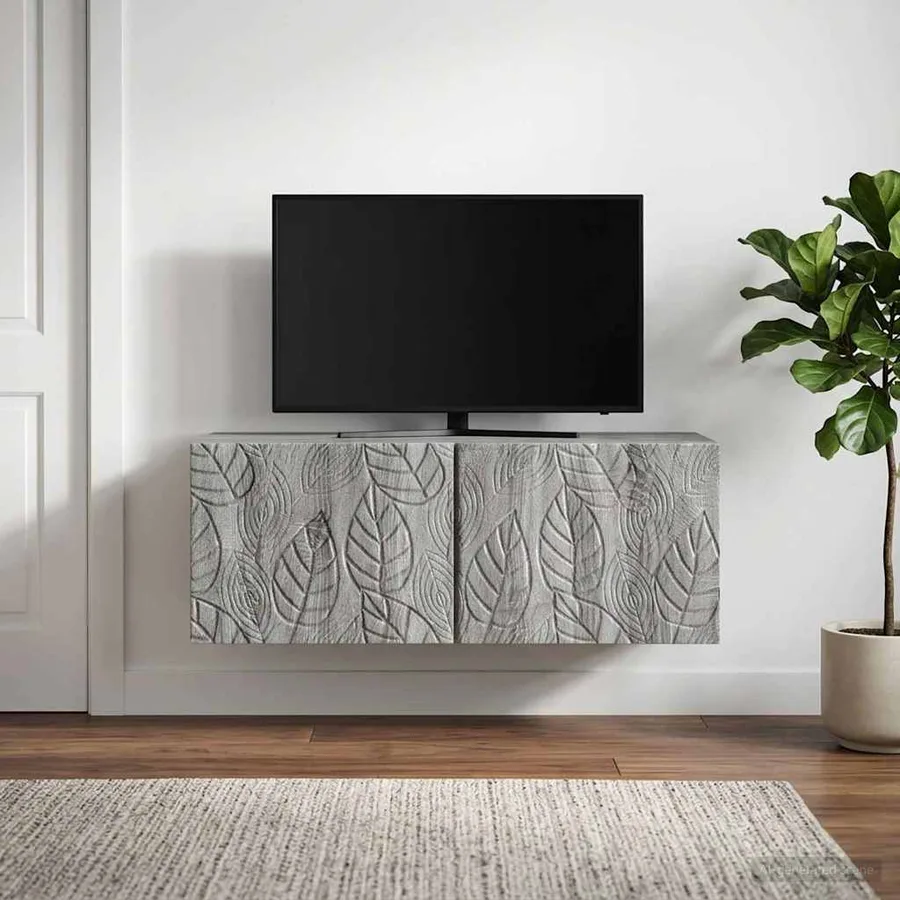Meuble TV mural 59,5 x 31 cm Sonoma gris Bois d'ingénierie - 3
