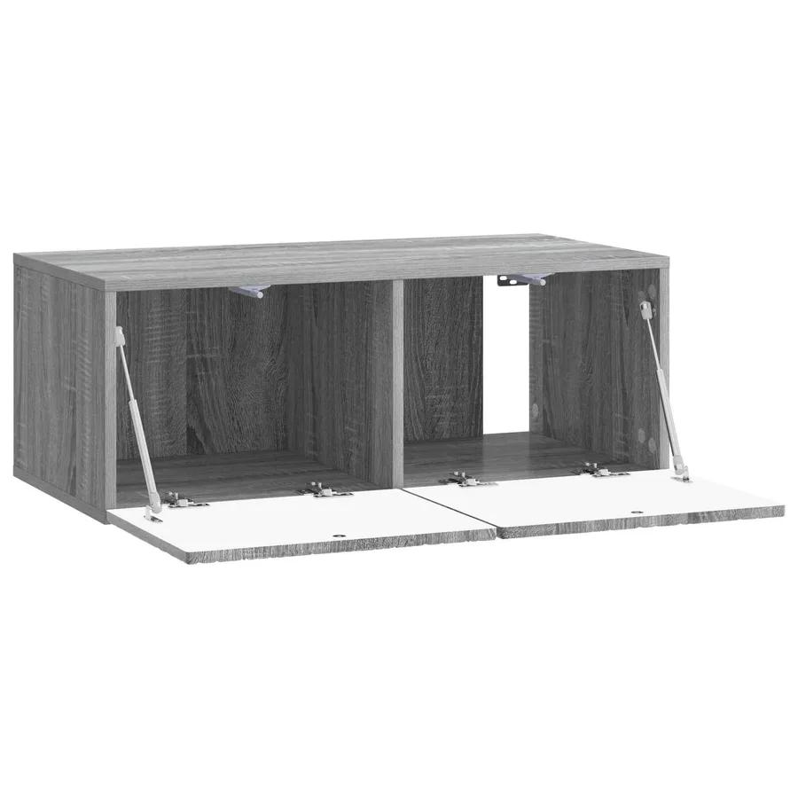 Meuble TV mural 59,5 x 31 cm Sonoma gris Bois d'ingénierie - 4