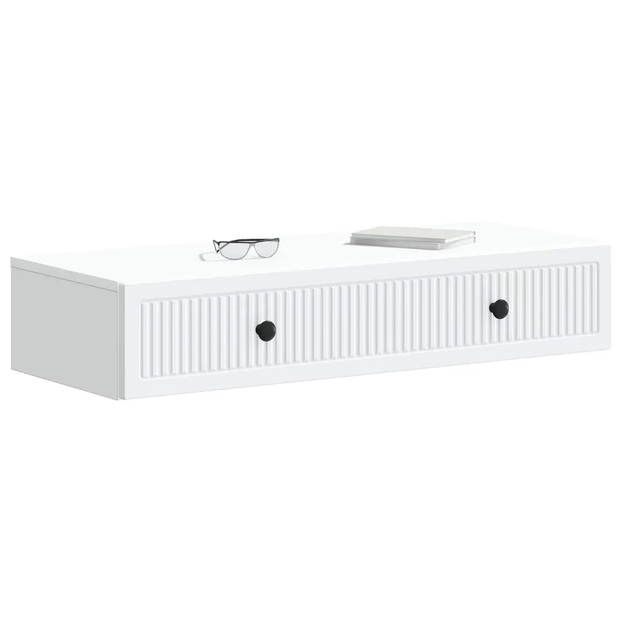 Table d'appoint murale Blanc 87,5 x 34,5 x 17 cm - 3