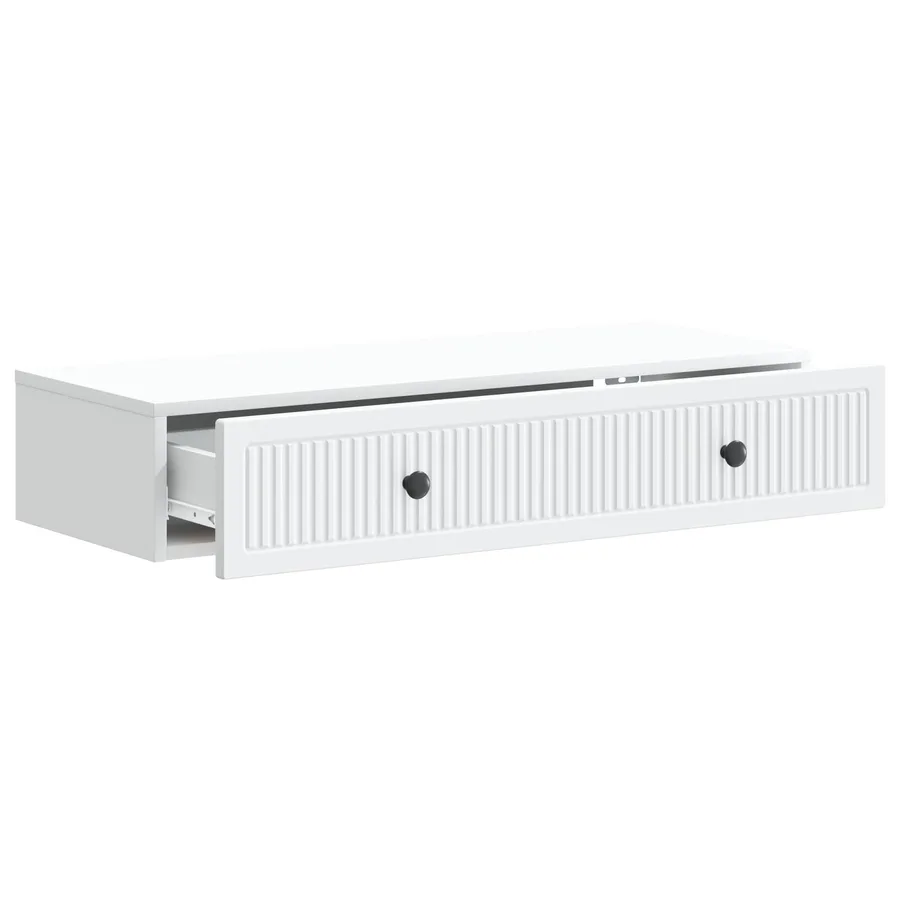 Table d'appoint murale Blanc 87,5 x 34,5 x 17 cm - 4