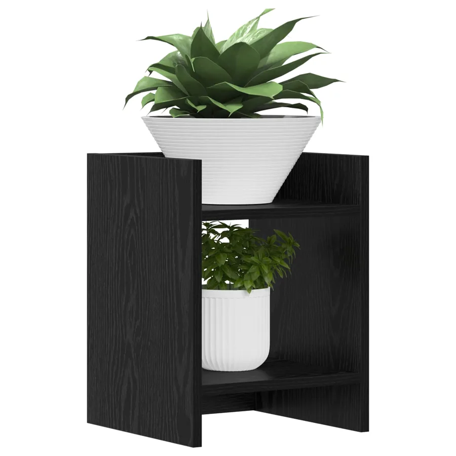 Support de Plante Chêne Noir 30 x 30 x 40 cm Bois d’ingénierie - 3