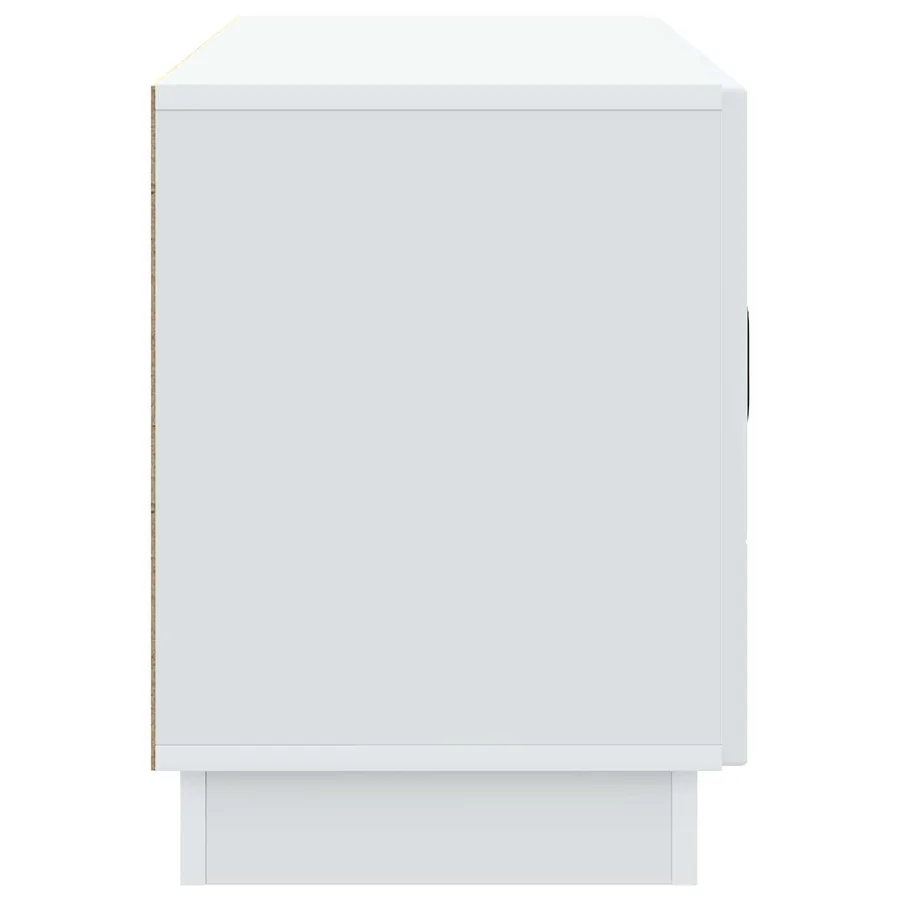 Meuble TV Blanc 99 x 34,5 x 47 cm Bois d'ingénierie - 7