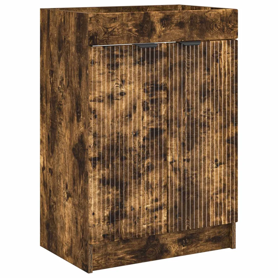 Ensemble de mobilier de salle de bain Chêne fumé - 4