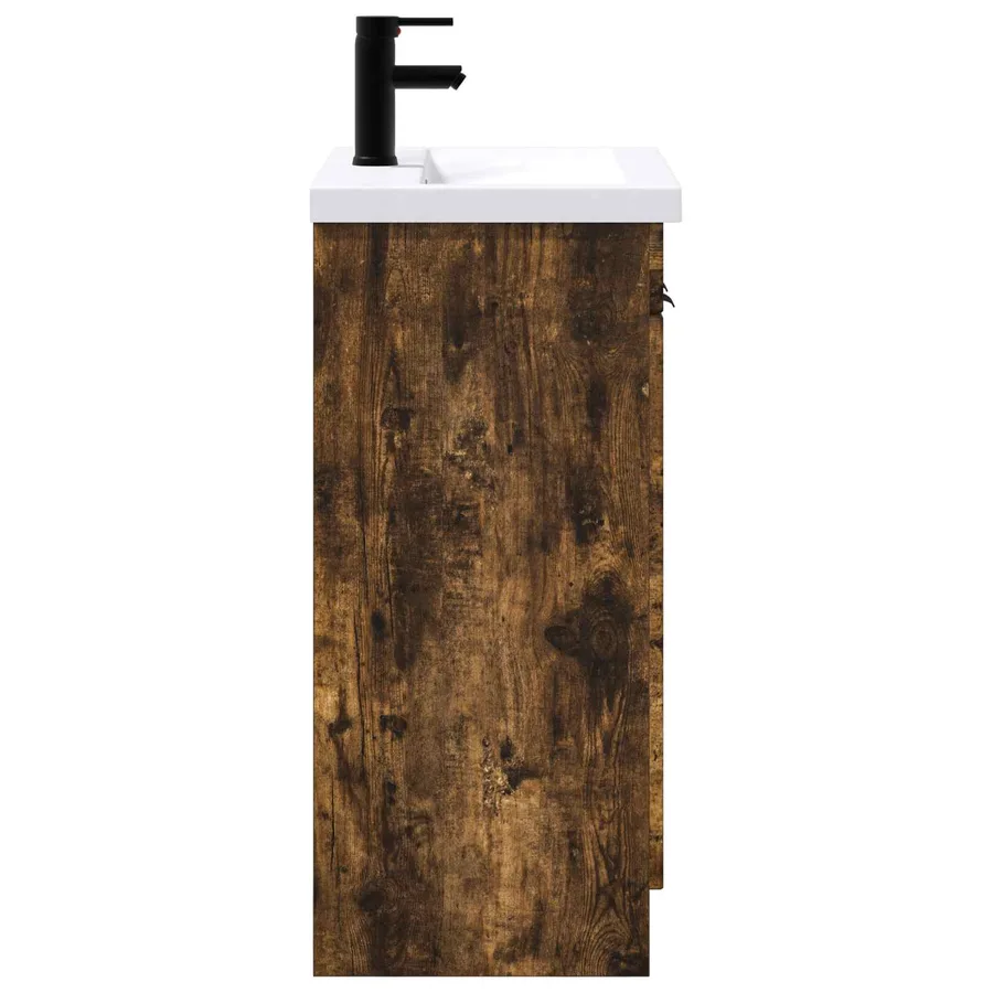 Ensemble de mobilier de salle de bain Chêne fumé - 6