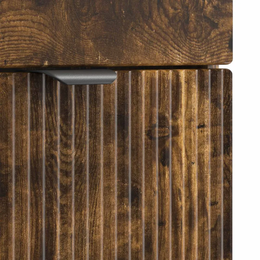 Ensemble de mobilier de salle de bain Chêne fumé - 9