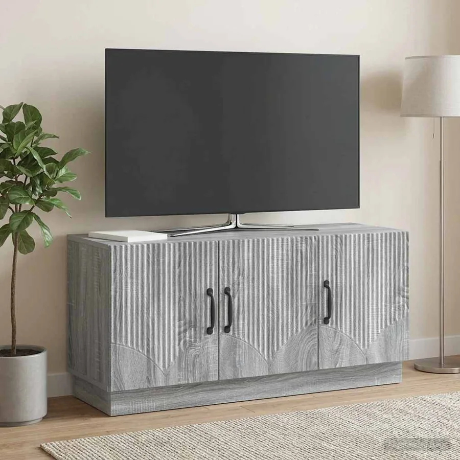 Meuble TV Sonoma gris 99 x 34,5 x 47 cm Bois d'ingénierie