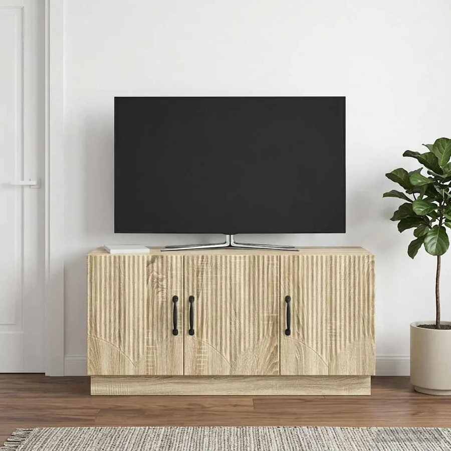 Meuble TV Chêne Sonoma 99 x 34,5 x 47 cm Bois d'ingénierie