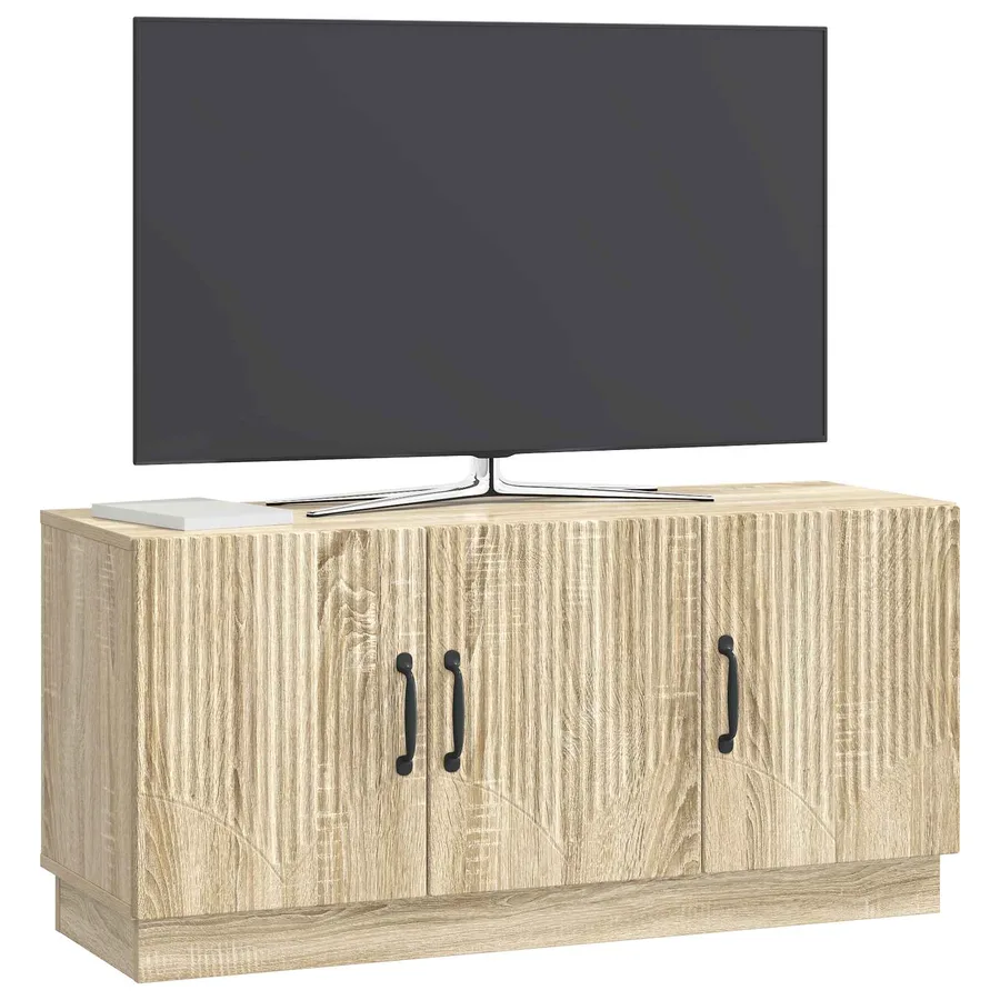 Meuble TV Chêne Sonoma 99 x 34,5 x 47 cm Bois d'ingénierie - 3