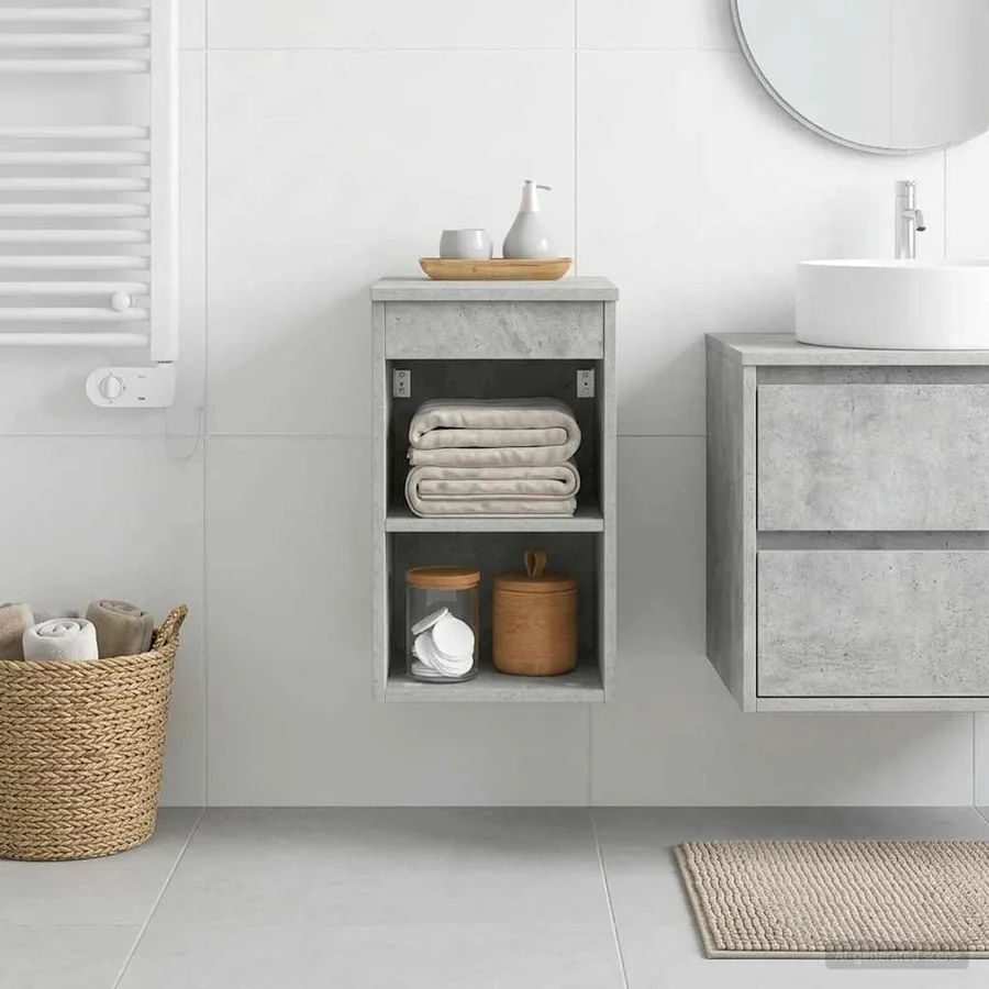 Meuble de Salle de Bain In-between Gris béton 30 x 35 x 50 cm - 4