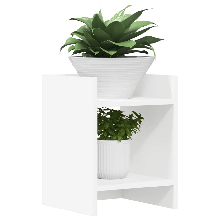 Support de Plante Blanc 30 x 30 x 40 cm Bois d’ingénierie - 3