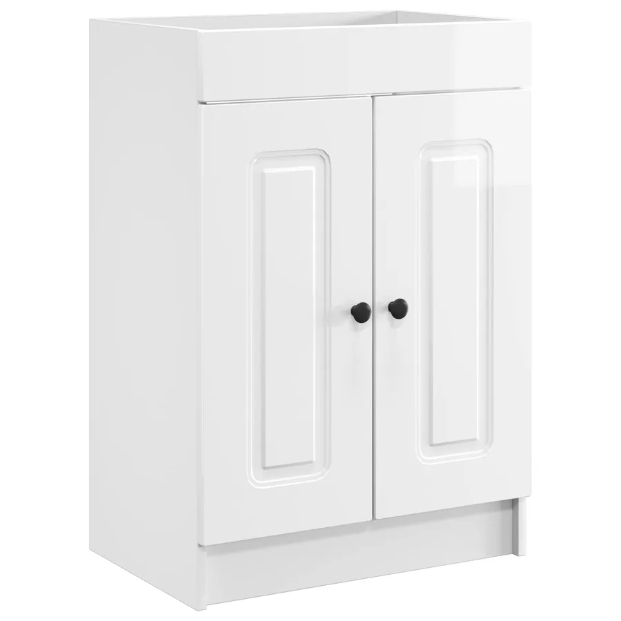 Ensemble de mobilier de salle de bain Blanc brillant - 4