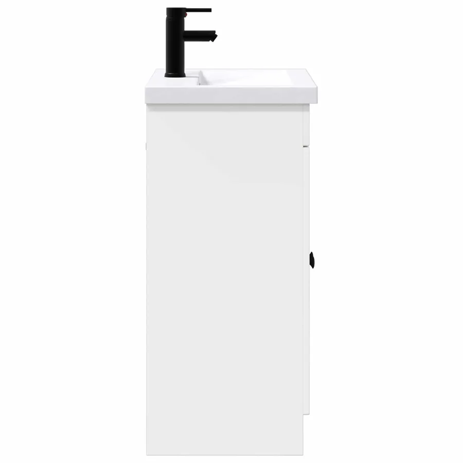 Ensemble de mobilier de salle de bain Blanc brillant - 6