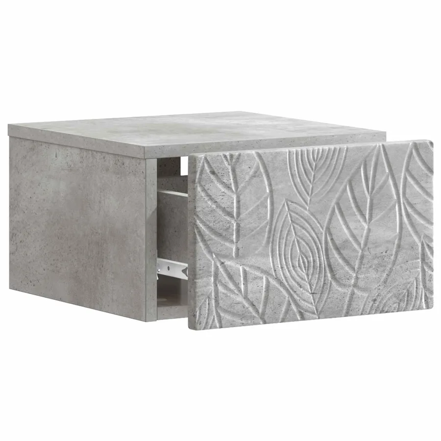 Table d'appoint murale 2 pcs Gris béton 34,5 x 33 x 20 cm - 5