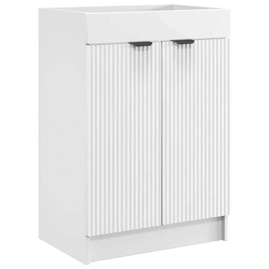Ensemble de mobilier de salle de bain Blanc 56 x 37,5 x 81 cm - 4