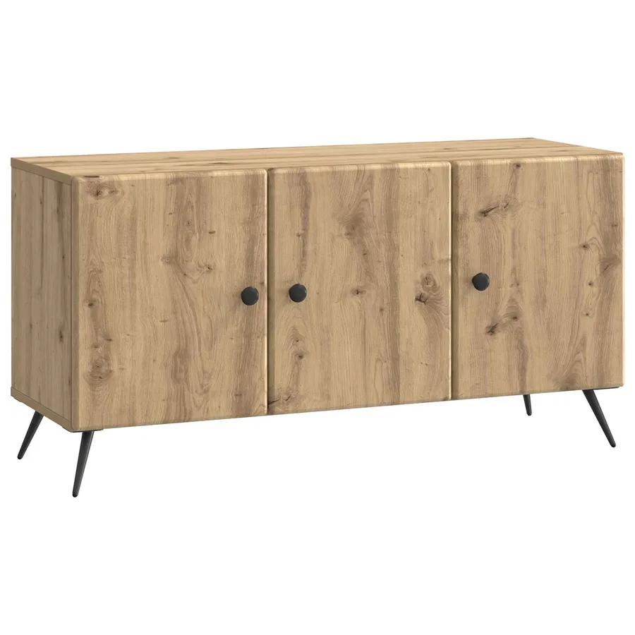 Meuble TV 99 x 34,5 x 50 cm Chêne artisanal Bois d'ingénierie - 2