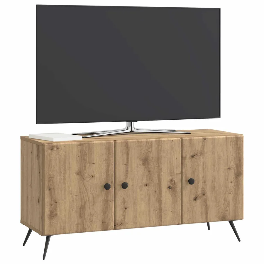 Meuble TV 99 x 34,5 x 50 cm Chêne artisanal Bois d'ingénierie - 3