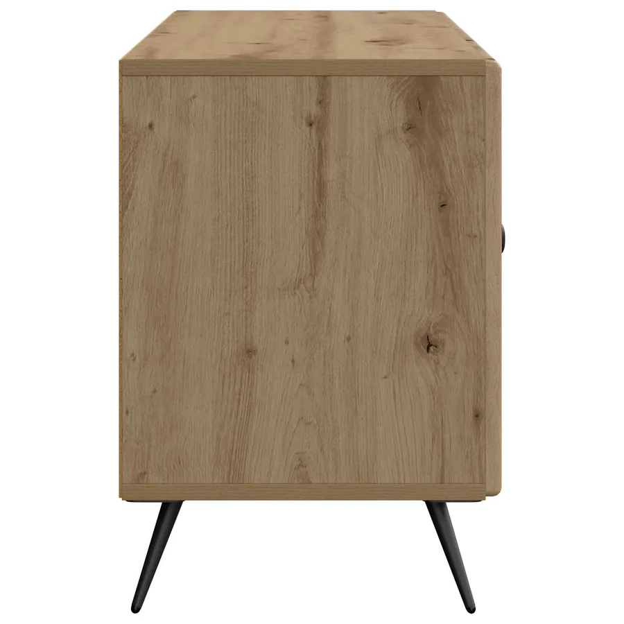 Meuble TV 99 x 34,5 x 50 cm Chêne artisanal Bois d'ingénierie - 7